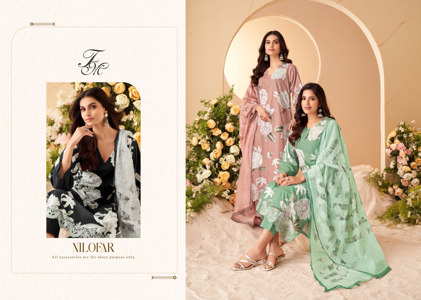 Nilofar By T And M Pure Organza Silk Printed Salwar Kameez Wholesale Price In Surat